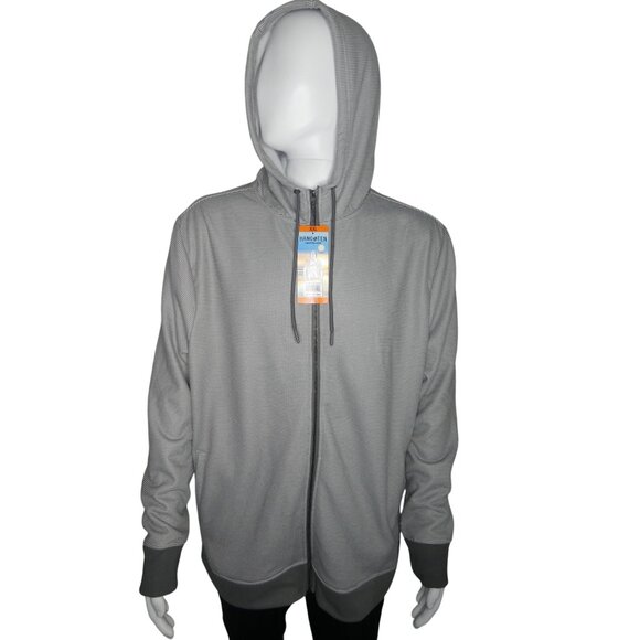 Hang Ten Men's  Full-Zip Hoodie Light Grey Size XXL‎ - Picture 1 of 11
